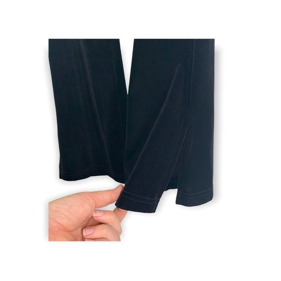 Vintage 90's Rave City Velvet Split Ankle Pants Small - Picture 4 of 10